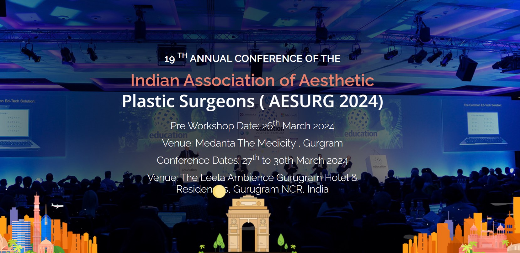 19-я Ежегодная конференция Индийской ассоциации эстетических пластических хирургов (AESURG 2024)